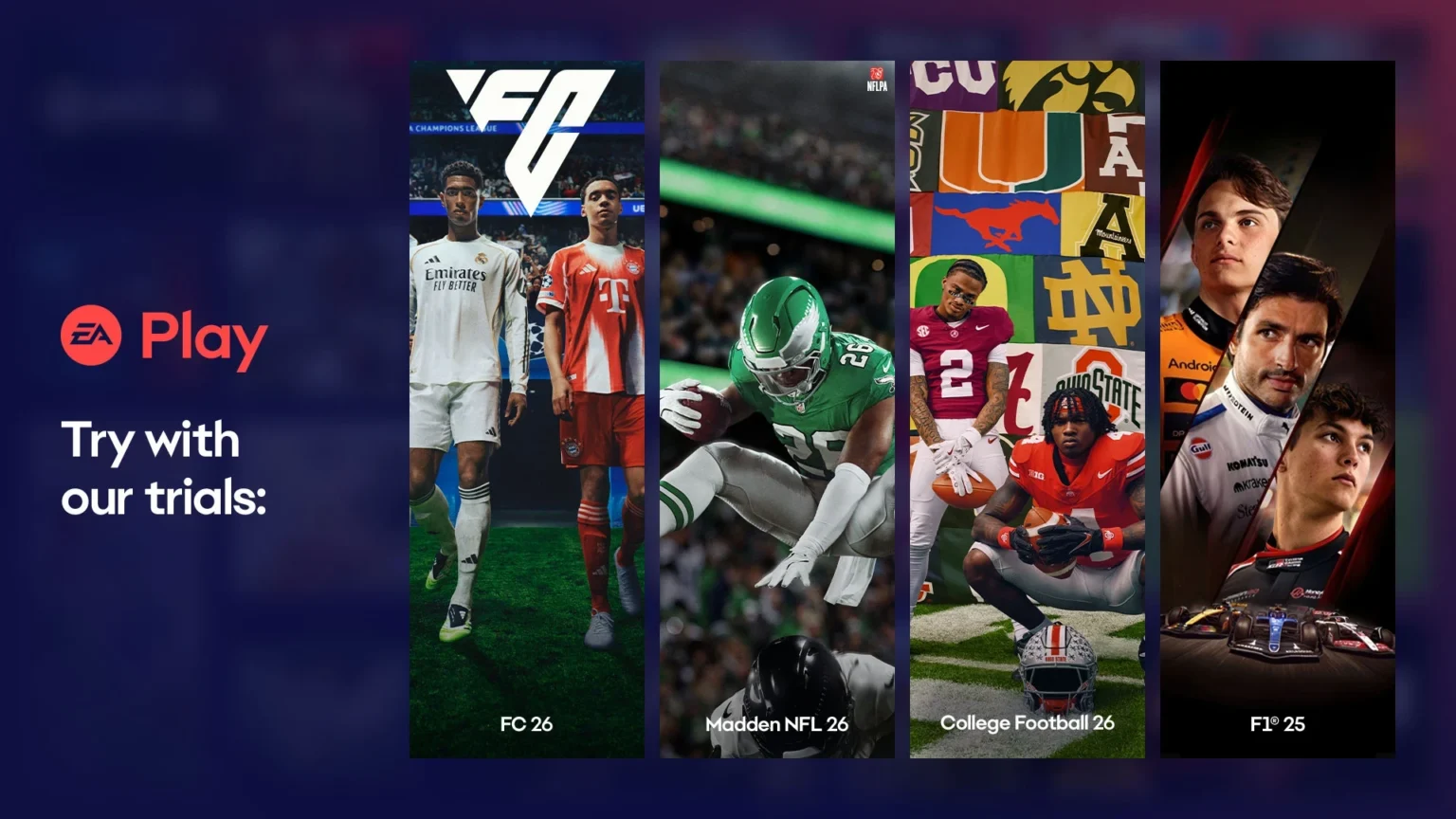 November on EA Play: 10-hour sports trials and new rewards