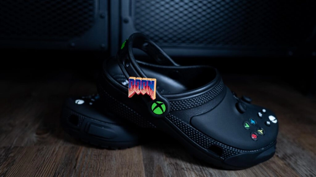 Xbox and Crocs exclusive collection: stylish clogs designed like an Xbox controller, perfect for comfort during gaming ses...