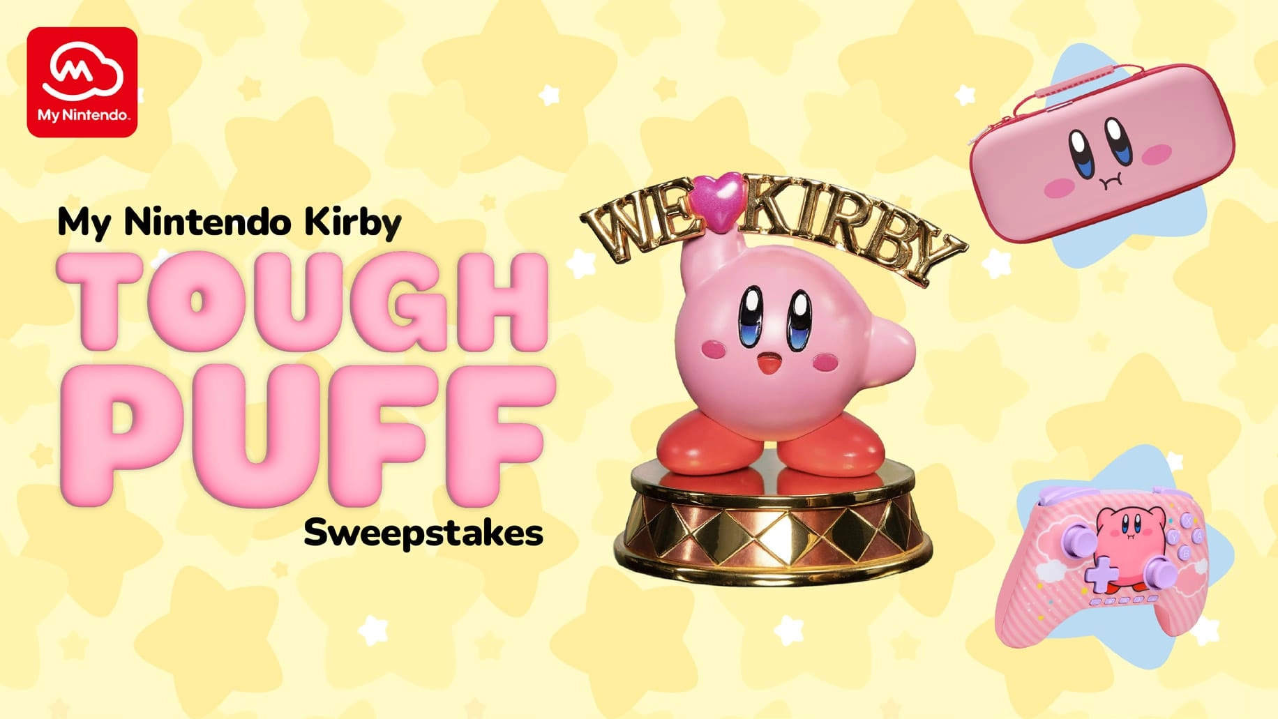 Enter the My Nintendo Kirby Tough Puff Sweepstakes for a chance to win exclusive Kirby-themed prizes!