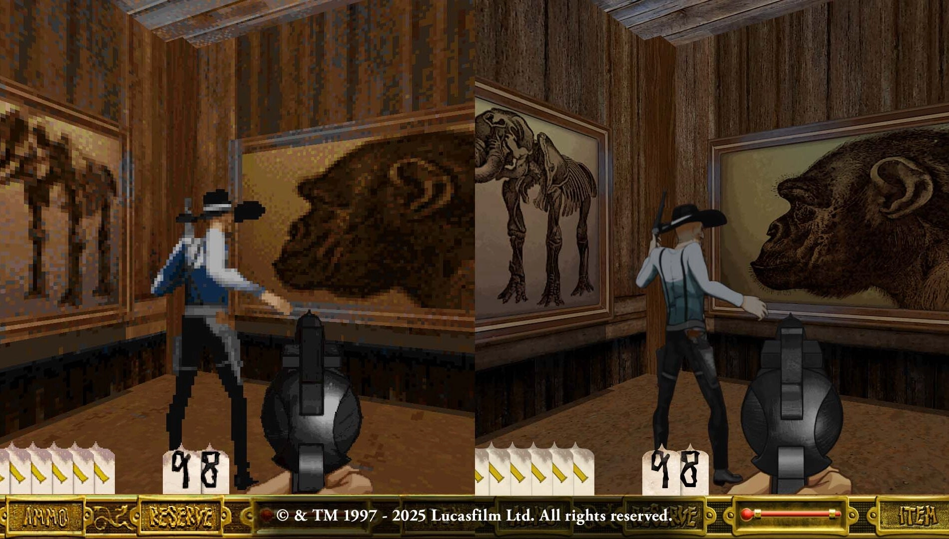 Screenshot comparison of LucasArts