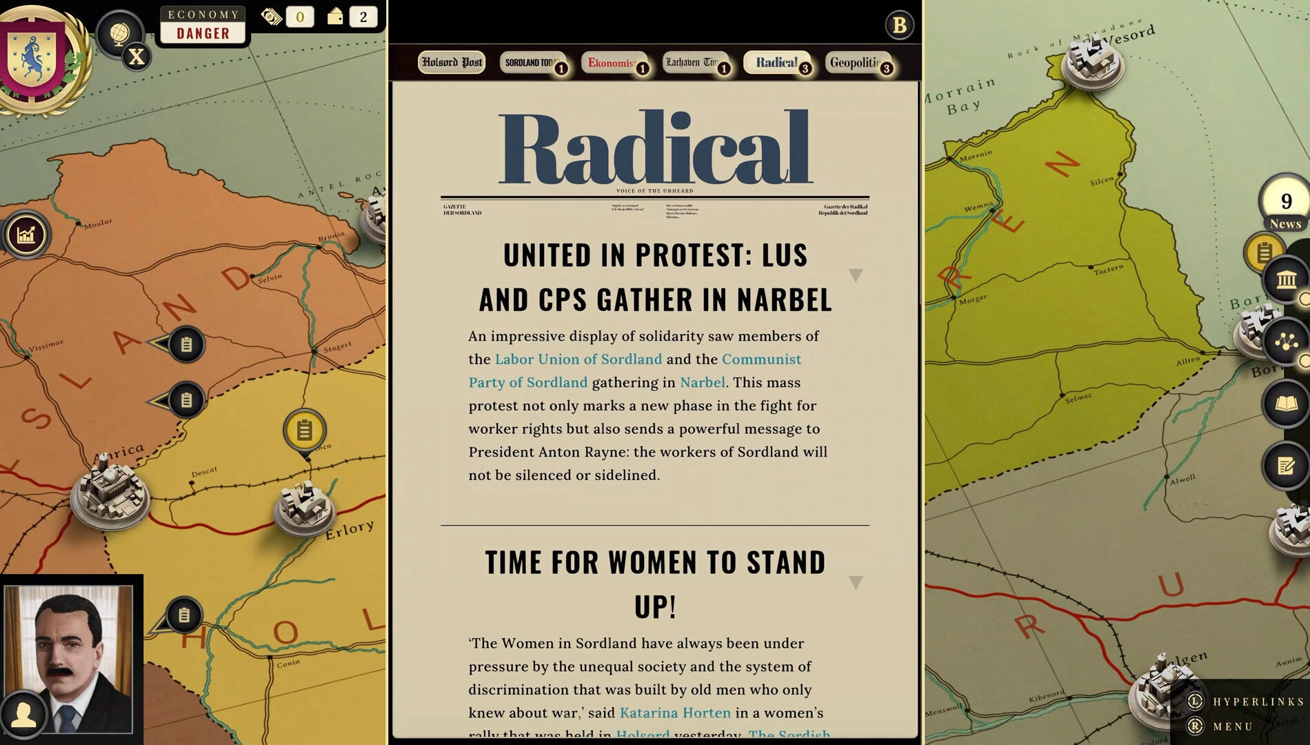 Suzerain hits Xbox – here’s what the Kingdom of Rizia DLC adds