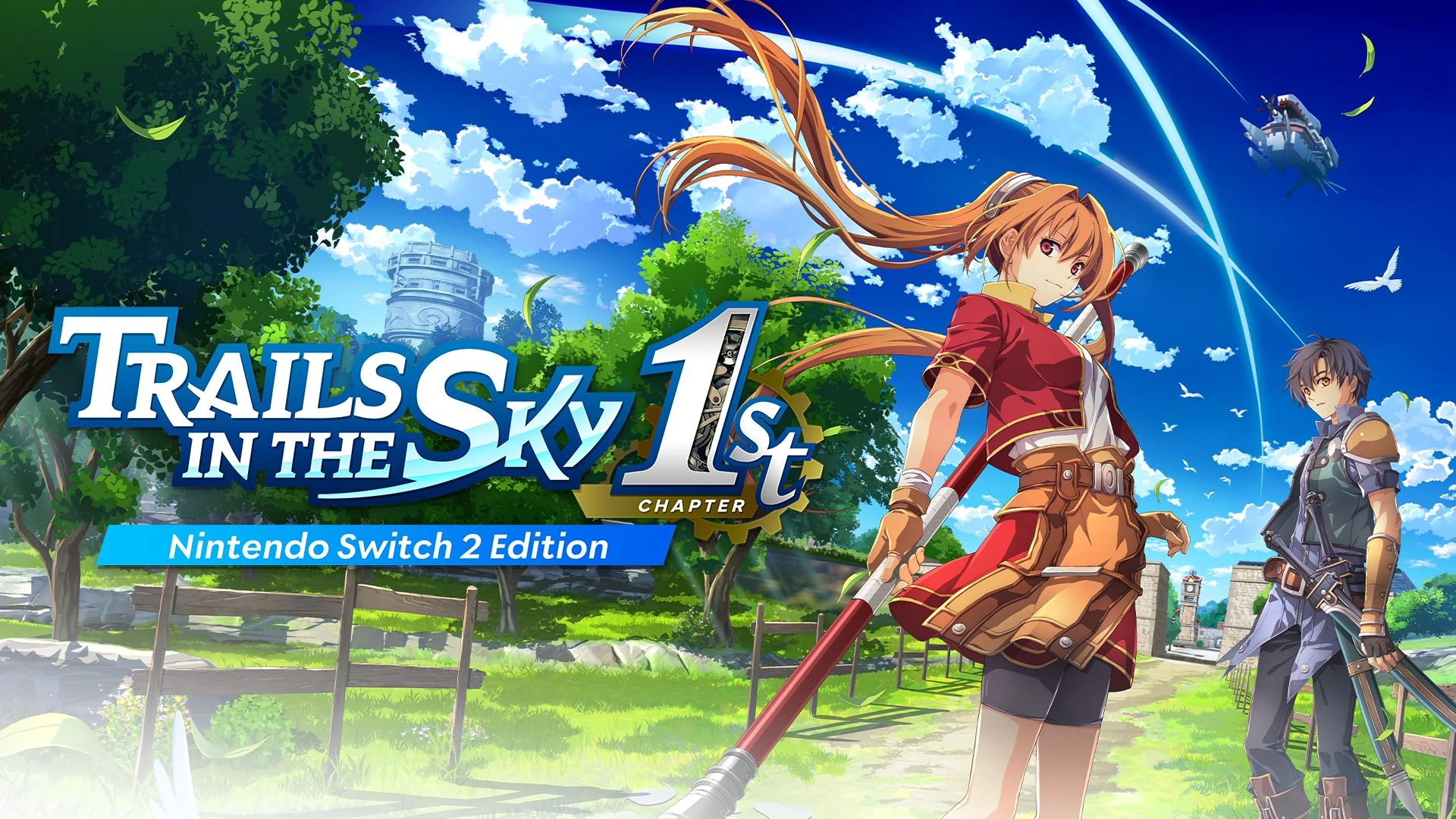 Trails in the Sky 1st Chapter game demo for Nintendo Switch 2, showcasing vibrant characters and adventure setting.
