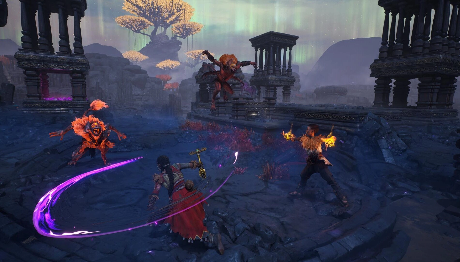 Raji: Kaliyuga gameplay preview showcasing new third-person perspective and dynamic action with mythical creatures.