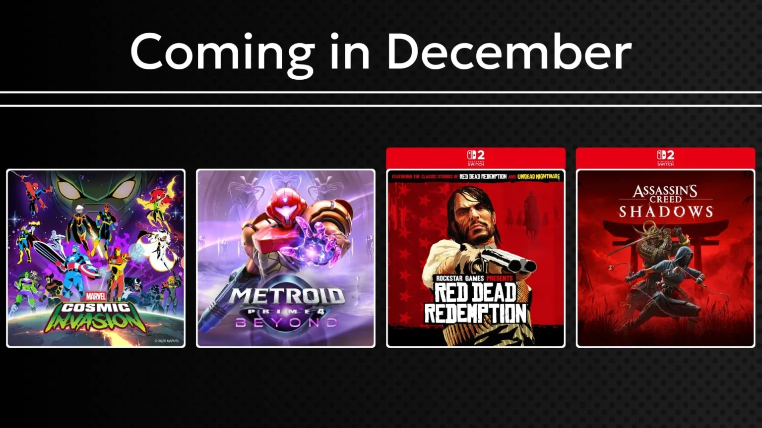 Nintendo Switch 2’s December lineup – what’s out now and what’s next