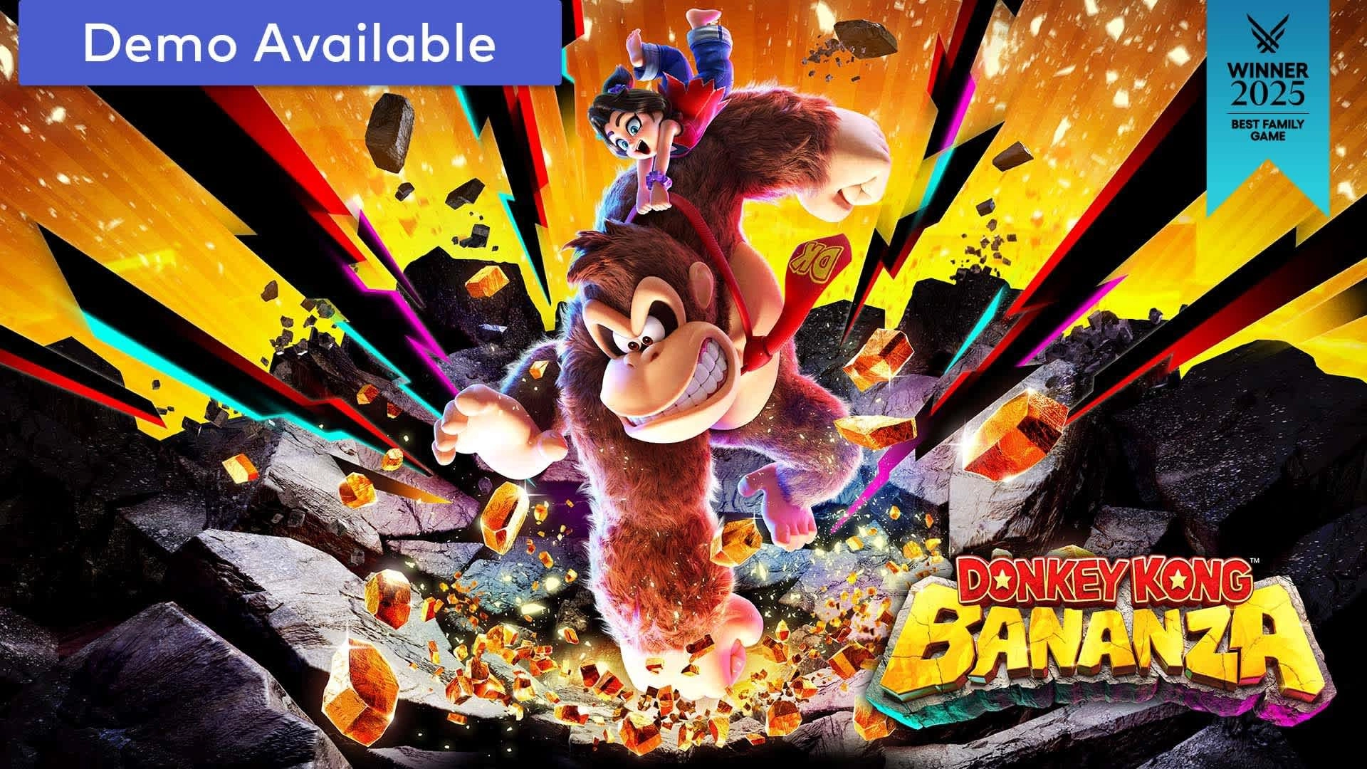 Donkey Kong Bananza demo available; 2025