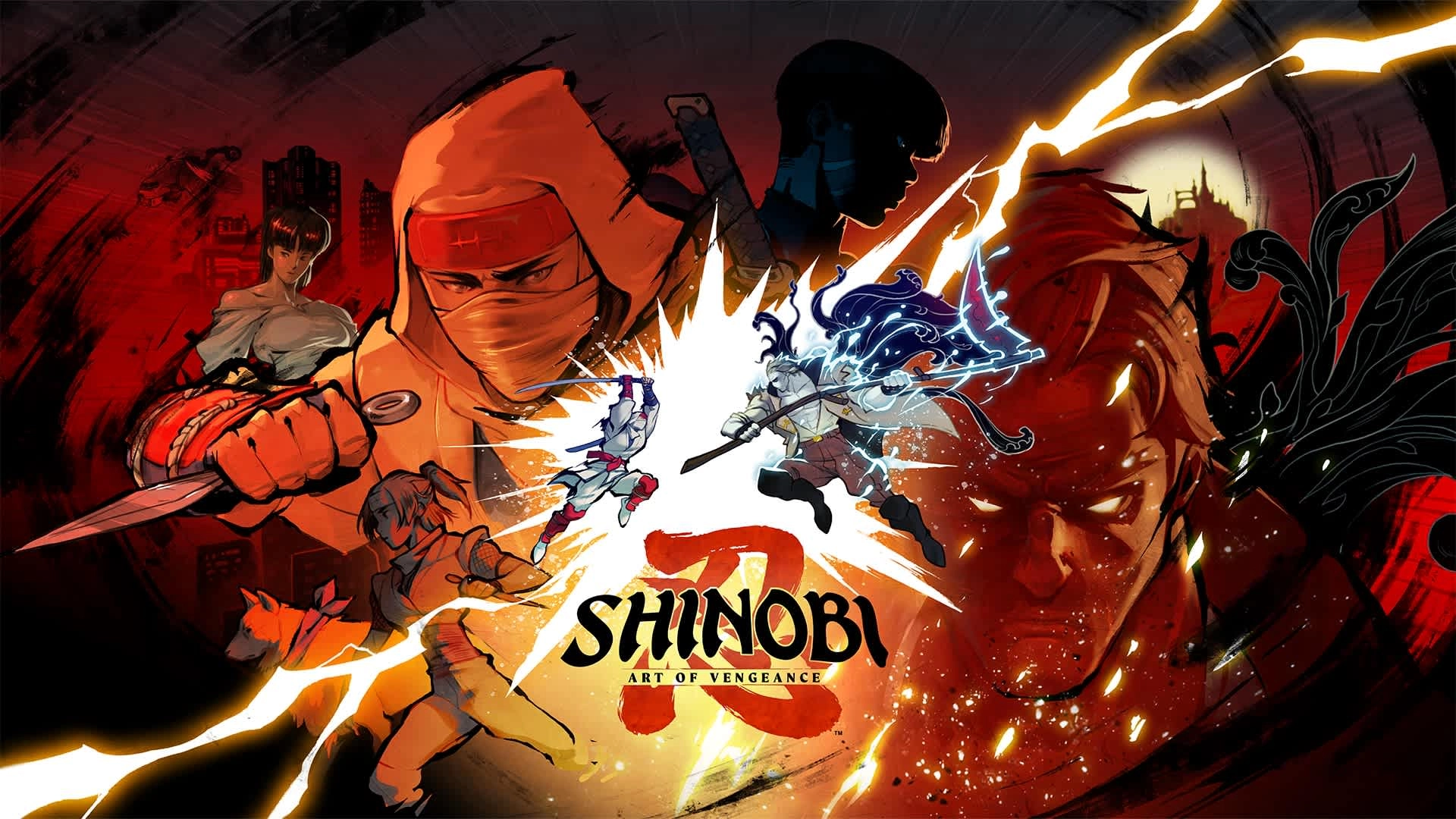 Shinobi: Art of Vengeance artwork showcasing dynamic characters and action for Nintendo Switch 2 game release highlights.