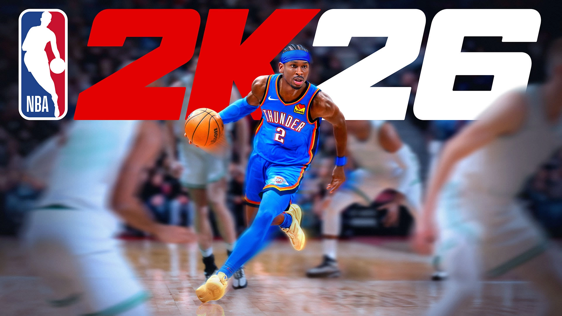 NBA 2K26 cover featuring a dynamic player in action, showcasing the excitement of basketball gaming on Nintendo Switch 2.