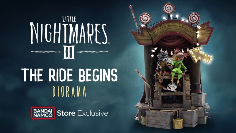 Official Little Nightmares III diorama by Bandai Namco, showcasing intricate design and beloved characters, perfect gaming...