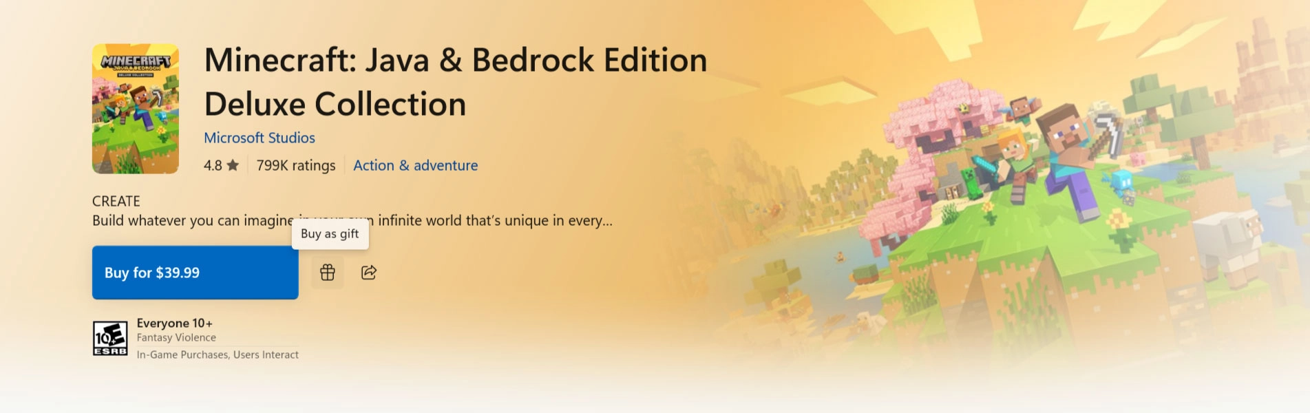 Gift Minecraft: Java & Bedrock Edition Deluxe Collection on Xbox for a seamless holiday gaming experience.