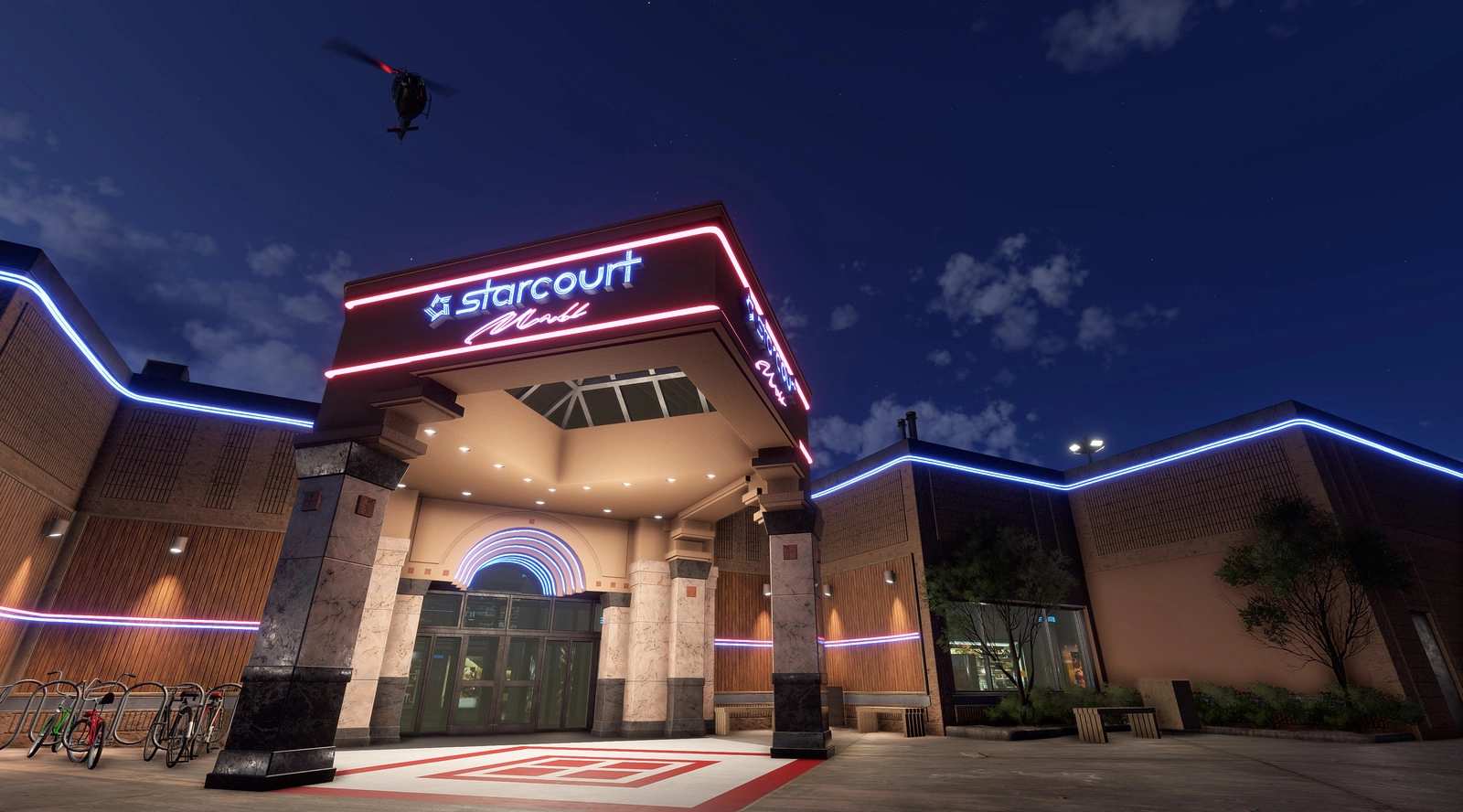 Explore the Starcourt Mall in Microsoft Flight Simulator 2024: Stranger Things, blending thrilling missions and iconic loc...