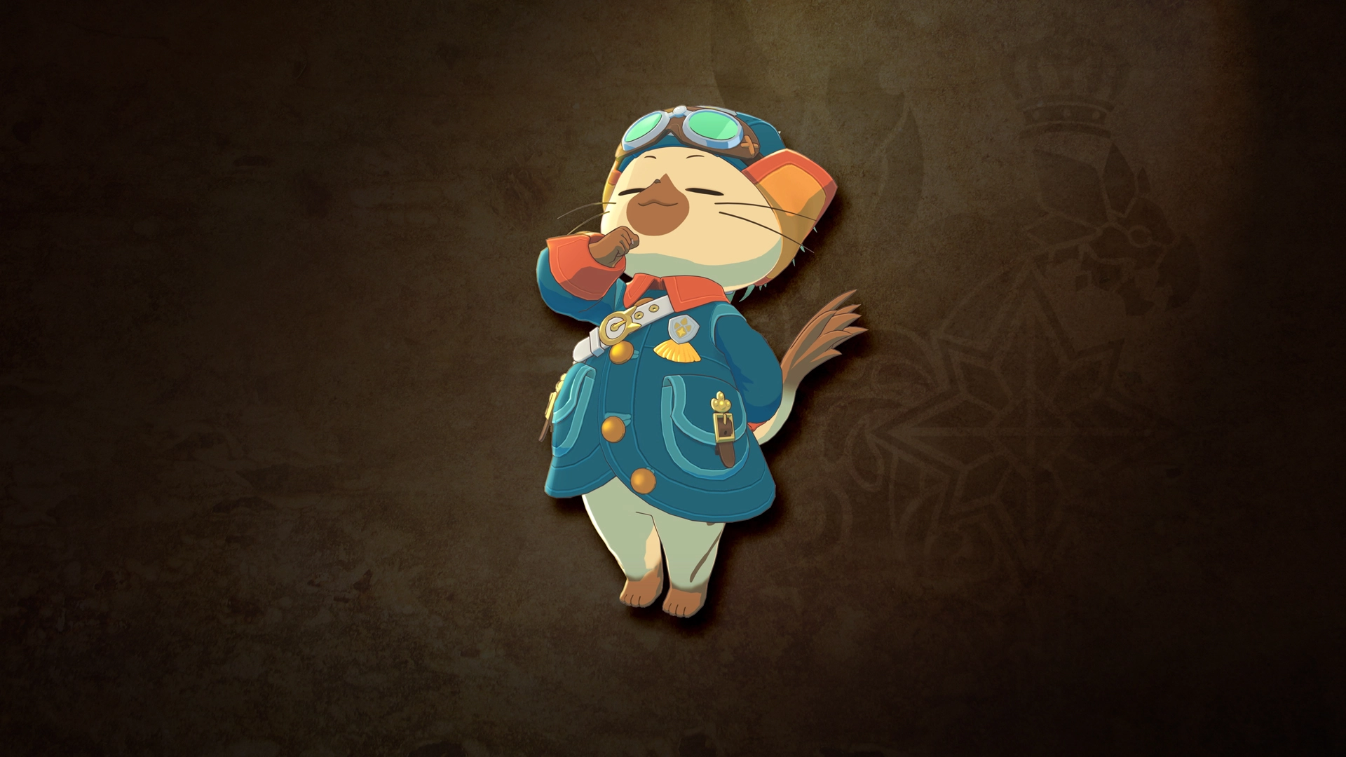 Cute Palico character in explorer gear, promoting Monster Hunter Stories 3