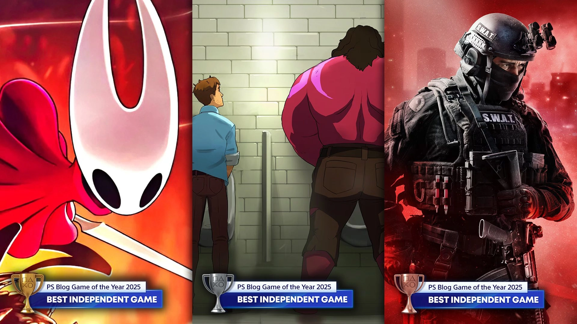 Celebrate the 2025 PS Blog Game of the Year, highlighting top independent game nominees and iconic characters.