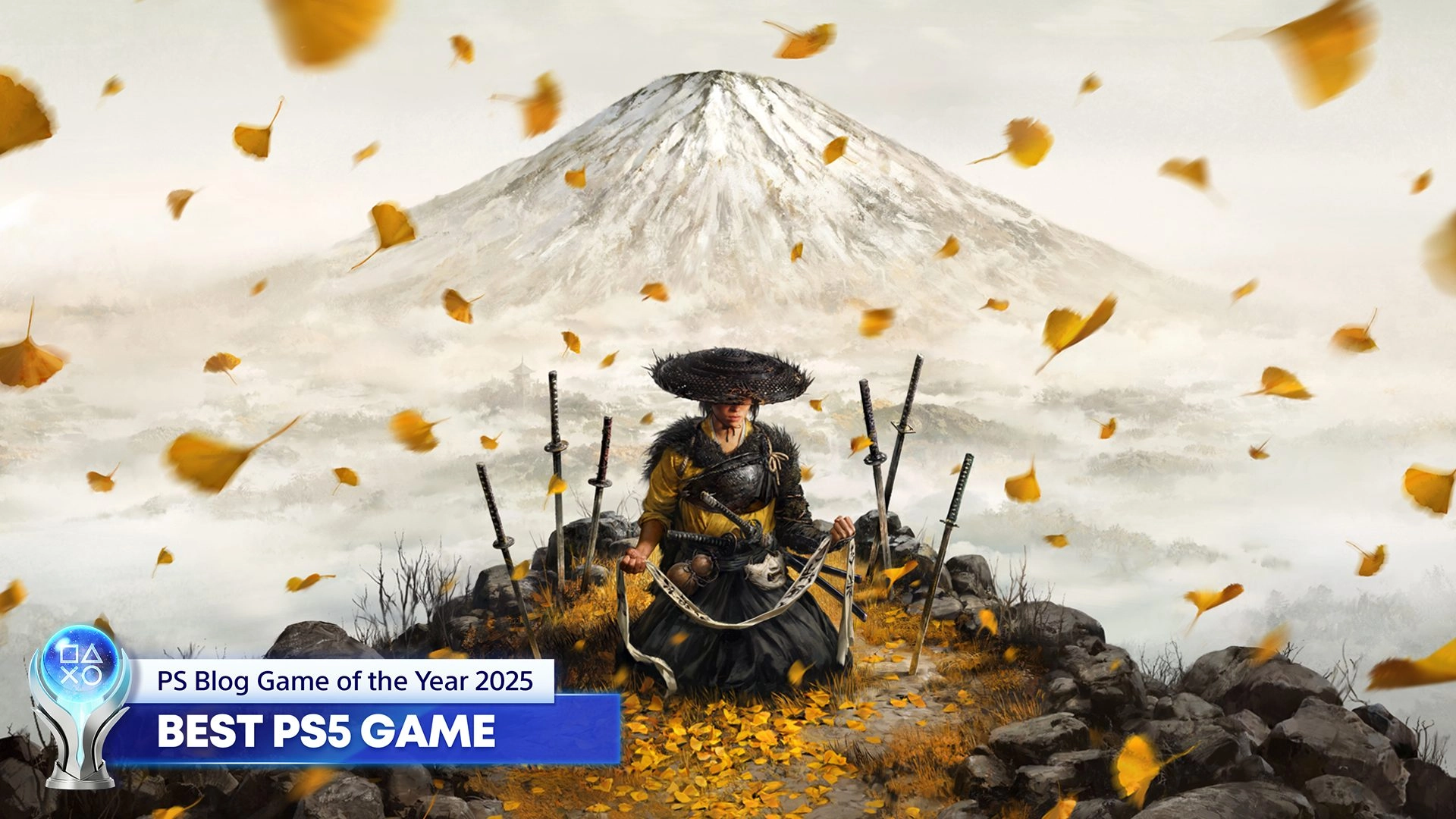 2025 PS Blog Game of the Year: Celebrating the best PS5 game with a stunning artwork featuring iconic characters.