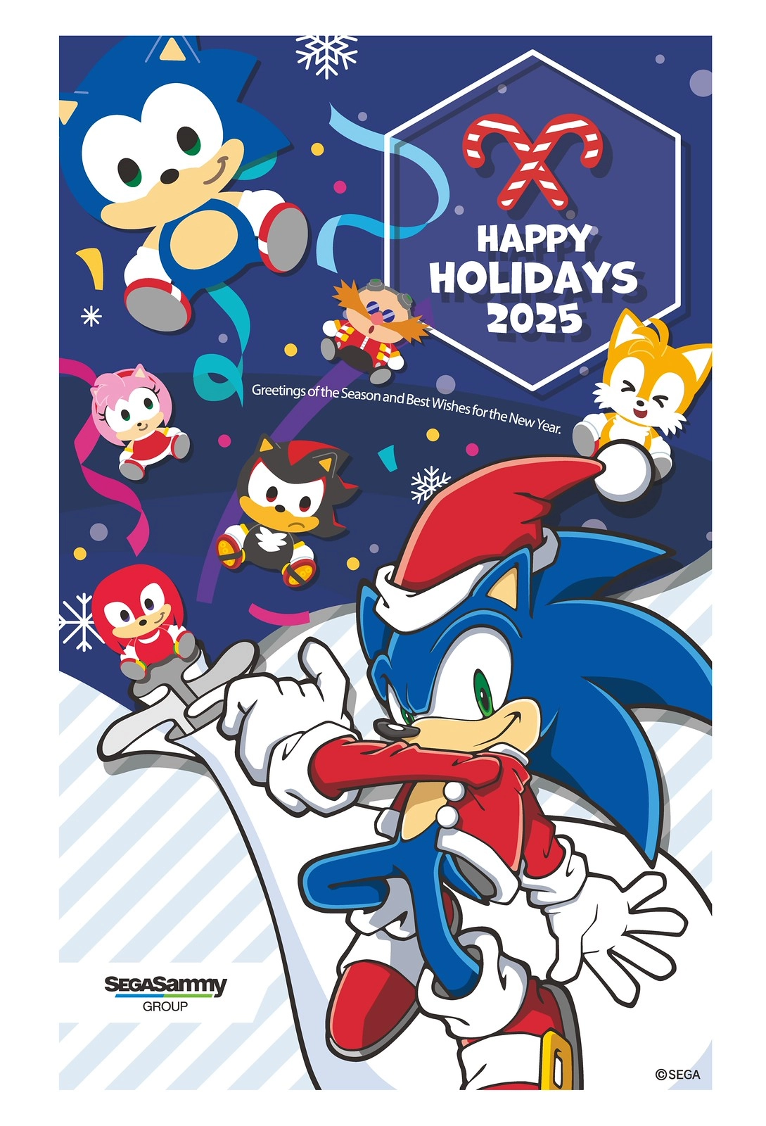 Happy Holidays 2025 from iconic gaming characters celebrating the season with joy and cheer. Cheers to great gaming memories!
