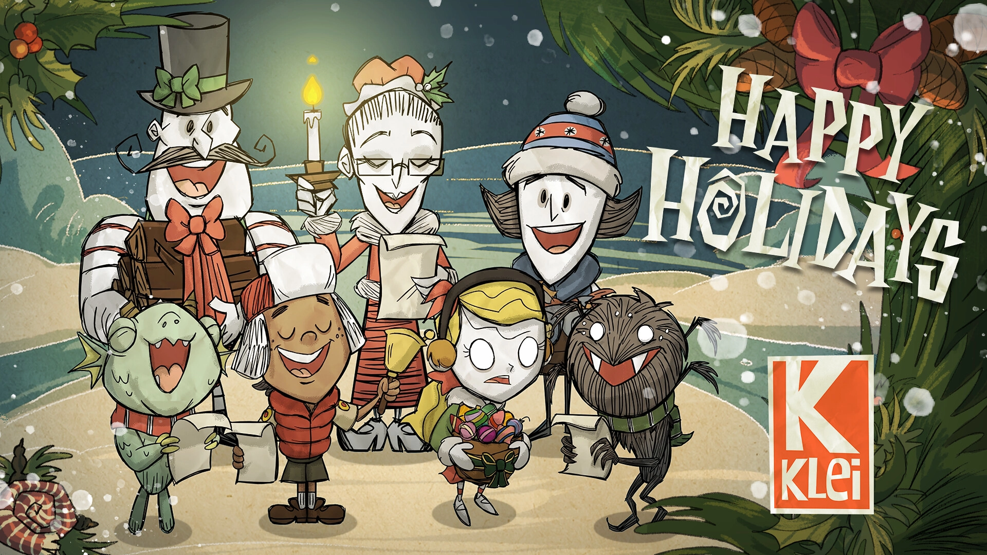 Cheerful holiday greetings from Klei Entertainment