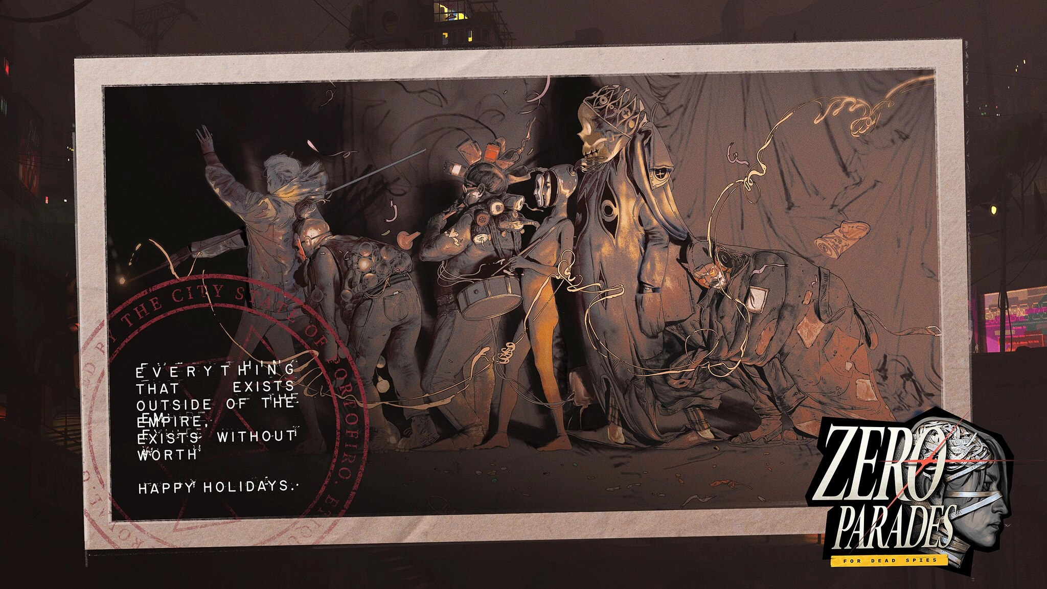 Holiday greetings from game studios celebrating 2025 and looking forward to 2026 in the gaming community.