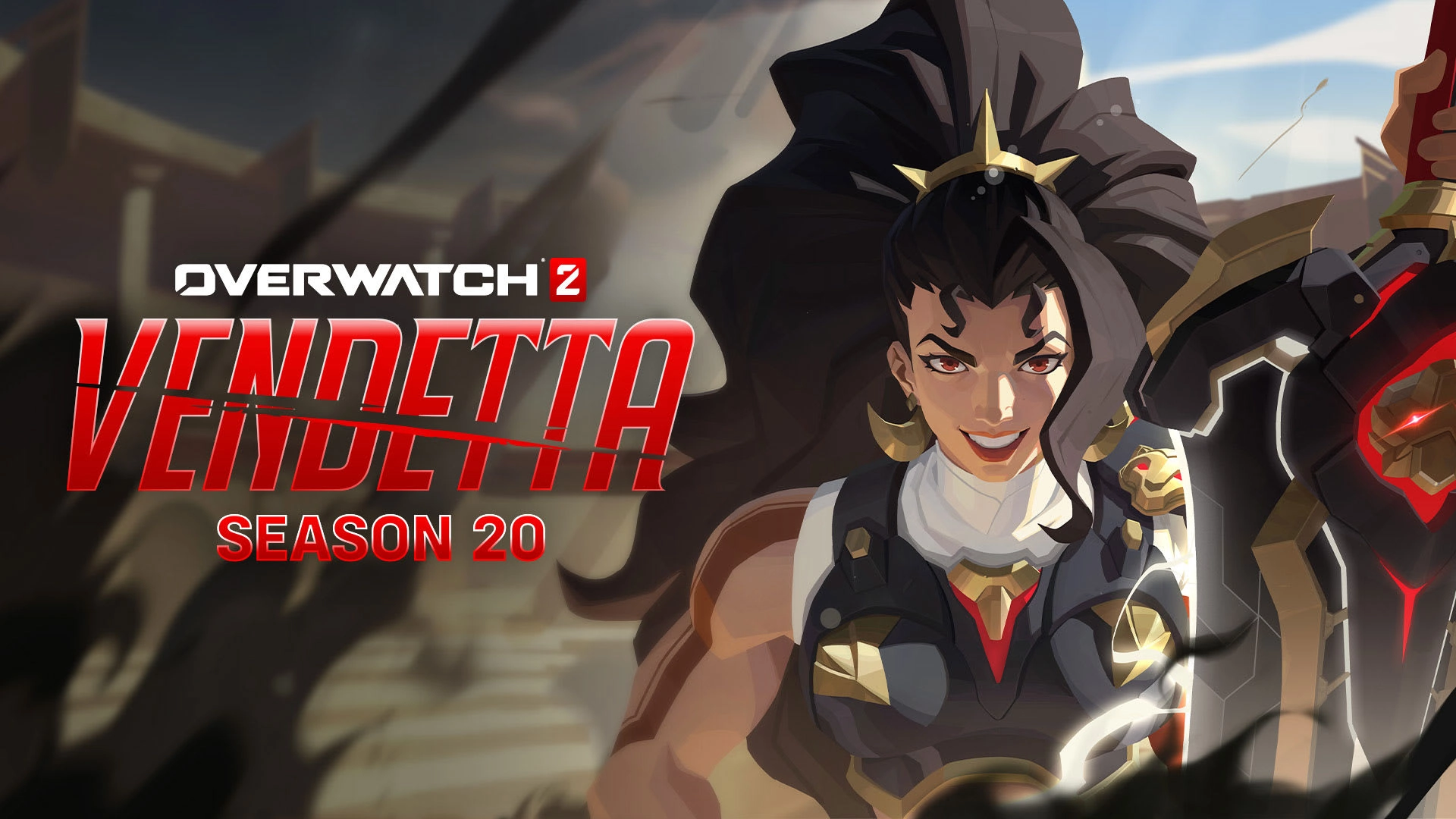 Overwatch 2 Season 20 Vendetta promotional artwork featuring dynamic character design and vibrant colors.