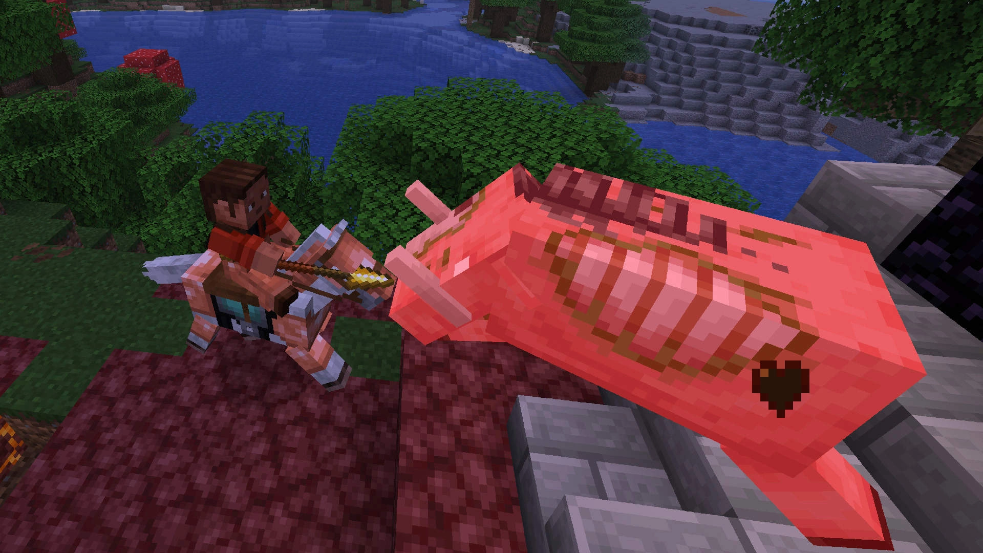 Minecraft Mounts of Mayhem: New spear weapon and mounts like the nautilus enhance gameplay on Nintendo Switch.