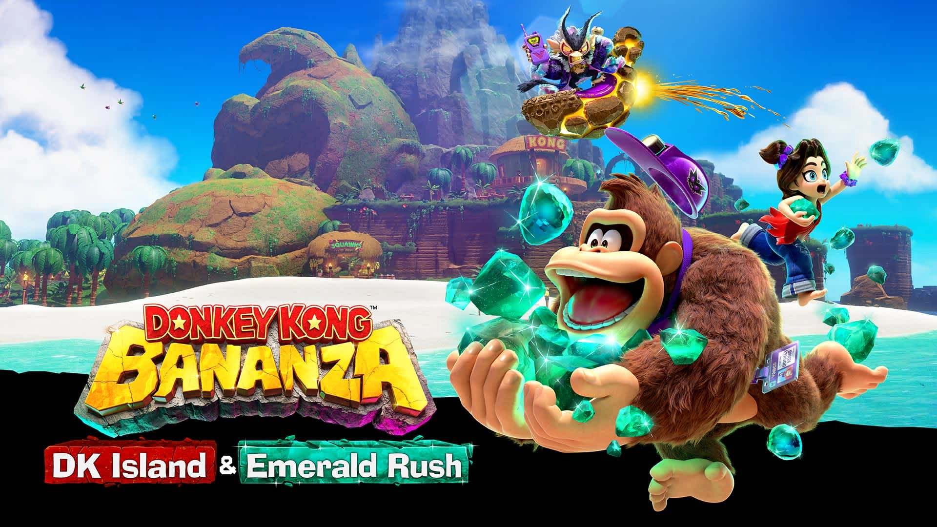 Join the Emerald Rush in Donkey Kong™ Bananza for exclusive Ninja Kong and Ghastly Kong statues from Dec. 16 to 22!