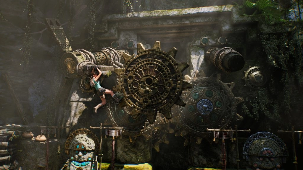 Lara Croft explores ancient ruins and puzzles in Tomb Raider: Catalyst, set for 2027 on PlayStation 5.
