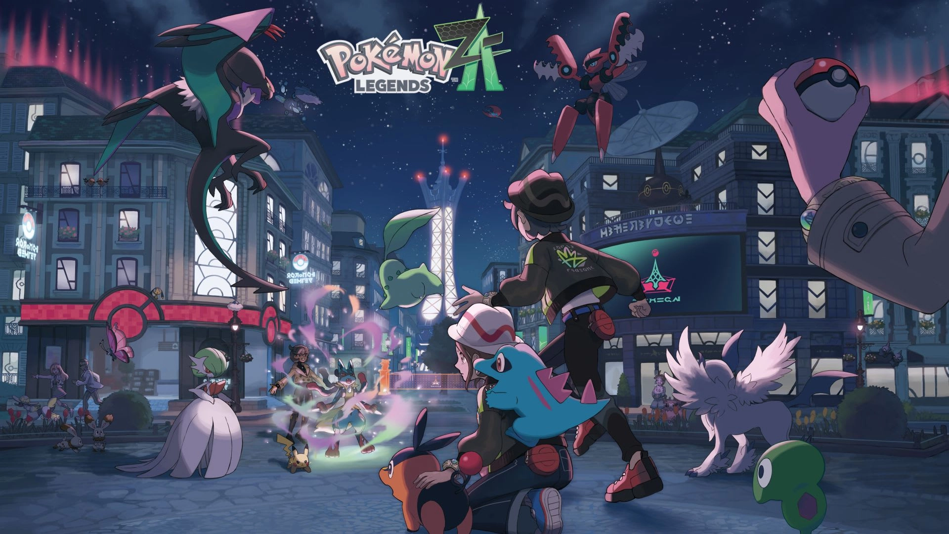 Explore Hyperspace Lumiose in Pokémon Legends: Z-A DLC, featuring new Mega Evolutions and adventures in a unique cityscape.
