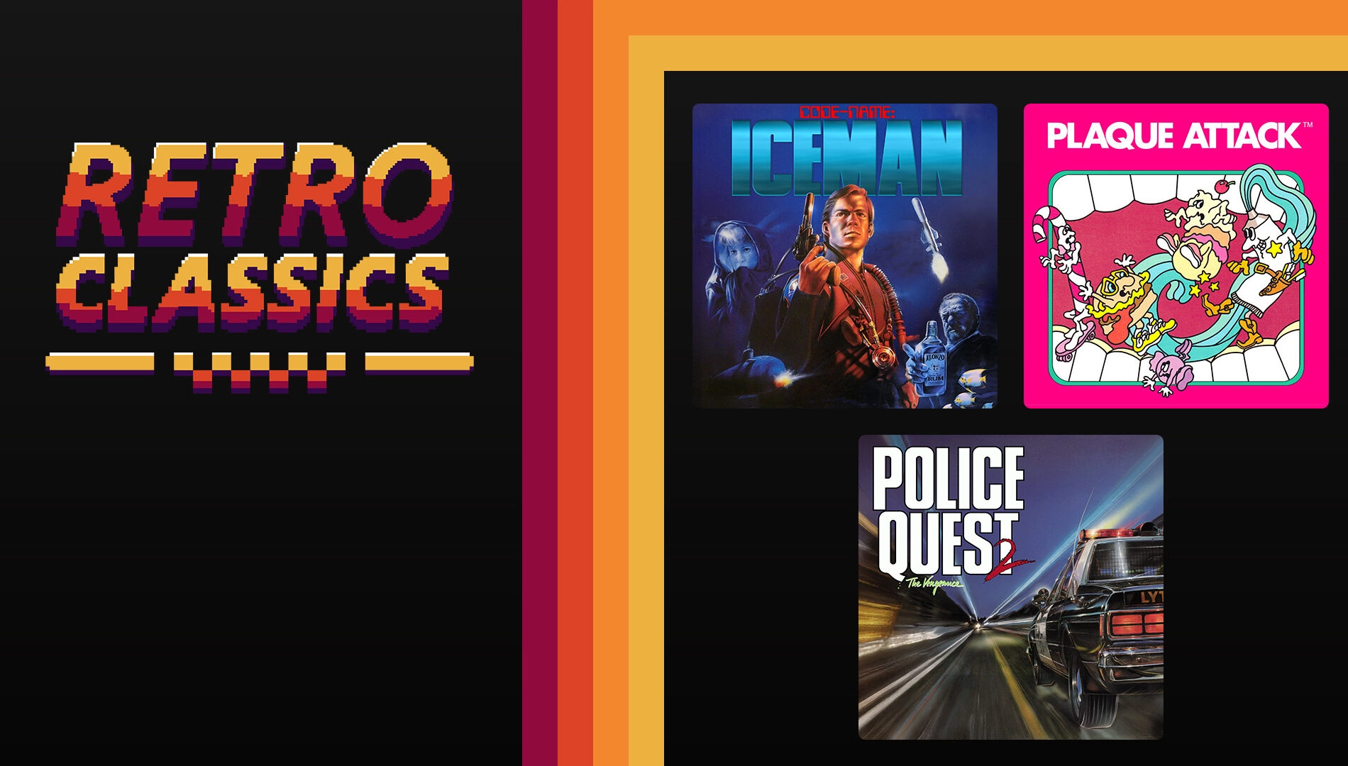 Explore Xbox Play Anywhere with classic games: Iceman, Plaque Attack, and Police Quest now available on multiple devices.