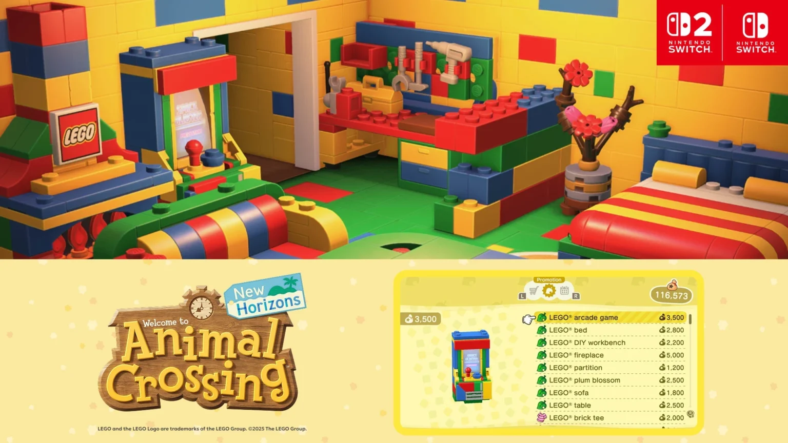 LEGO crossover lands in Animal Crossing: New Horizons this January