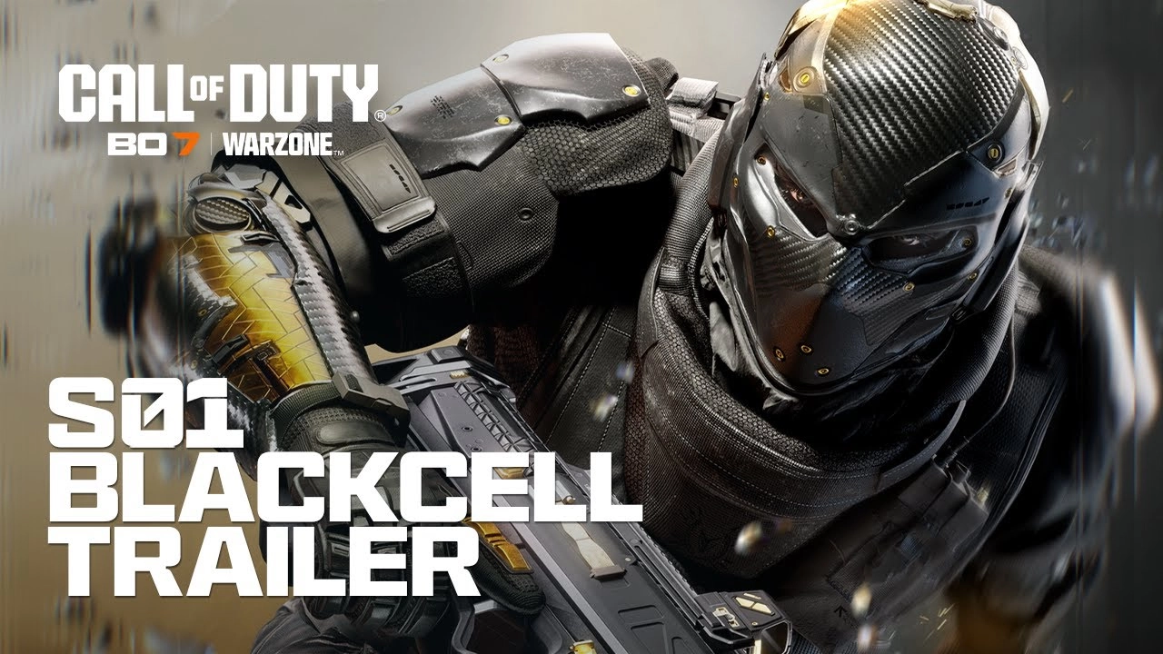 Season 01 Battle Pass trailer for Call of Duty: Black Ops 7 and Warzone featuring new Operator and weapons.