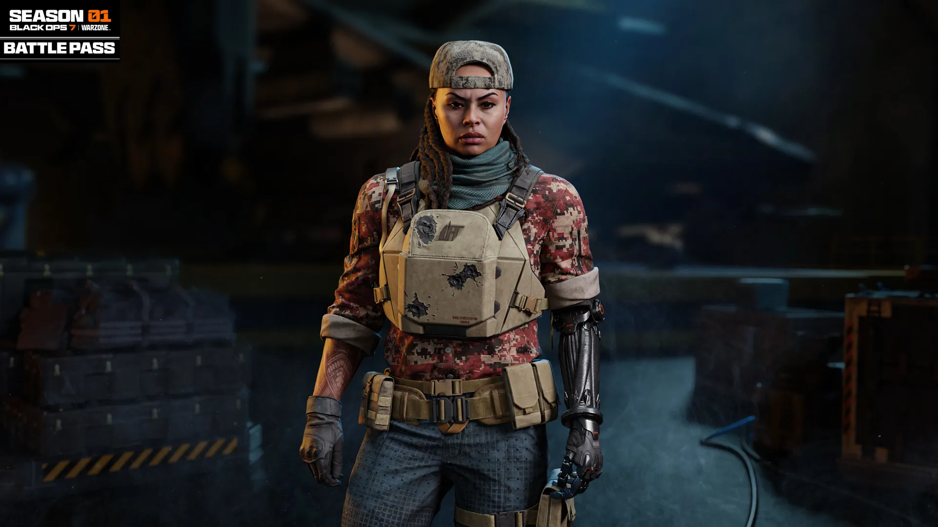 Season 01 Battle Pass for Call of Duty: Black Ops 7 showcases a new Operator with unique gear and features.