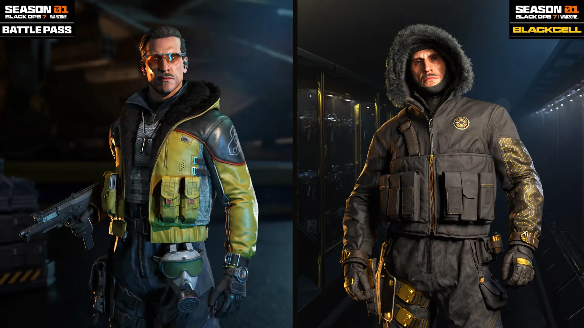 Season 01 Battle Pass for Call of Duty: Black Ops 7 showcases new operators and gear in exciting cinematic visuals.