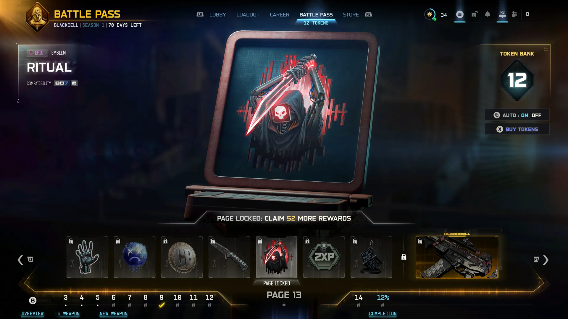 Season 01 Battle Pass for Call of Duty®: Black Ops 7, featuring new rewards, Operator Skins, and Weapon Blueprints.