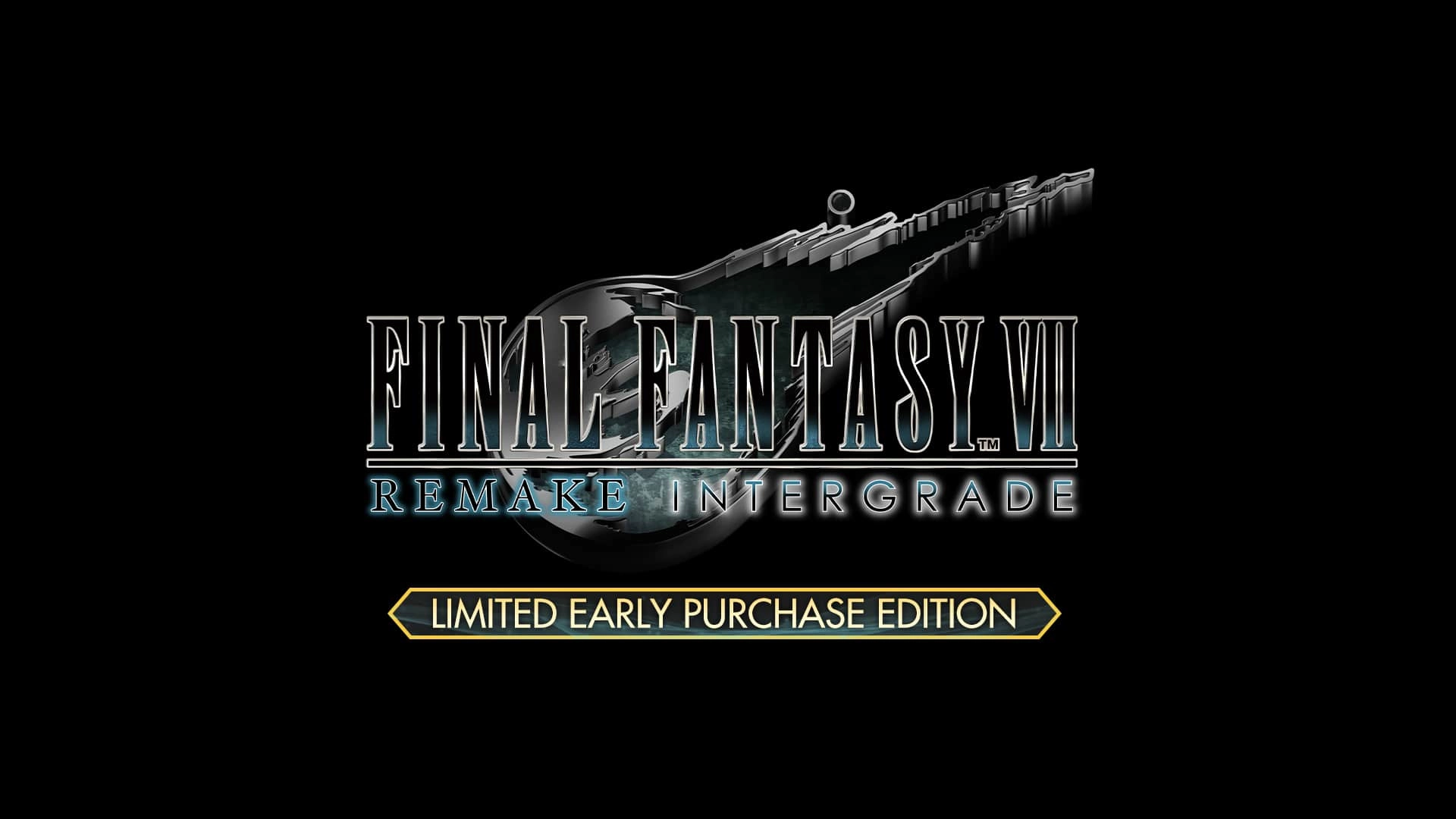 FINAL FANTASY VII REMAKE INTERGRADE logo with sword and text for Limited Early Purchase Edition