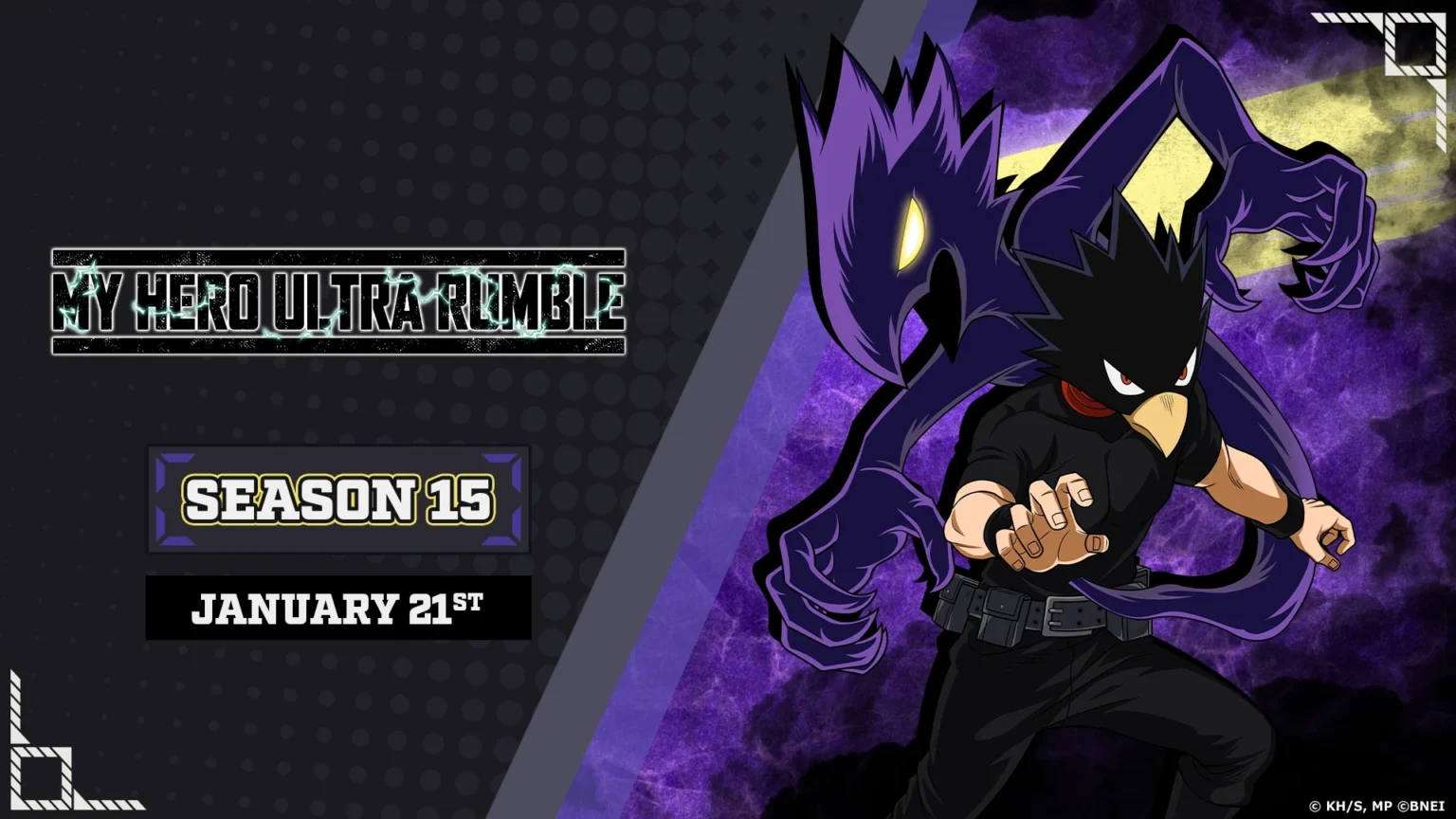 Tokoyami joins My Hero Ultra Rumble Season 15 – skills and dates