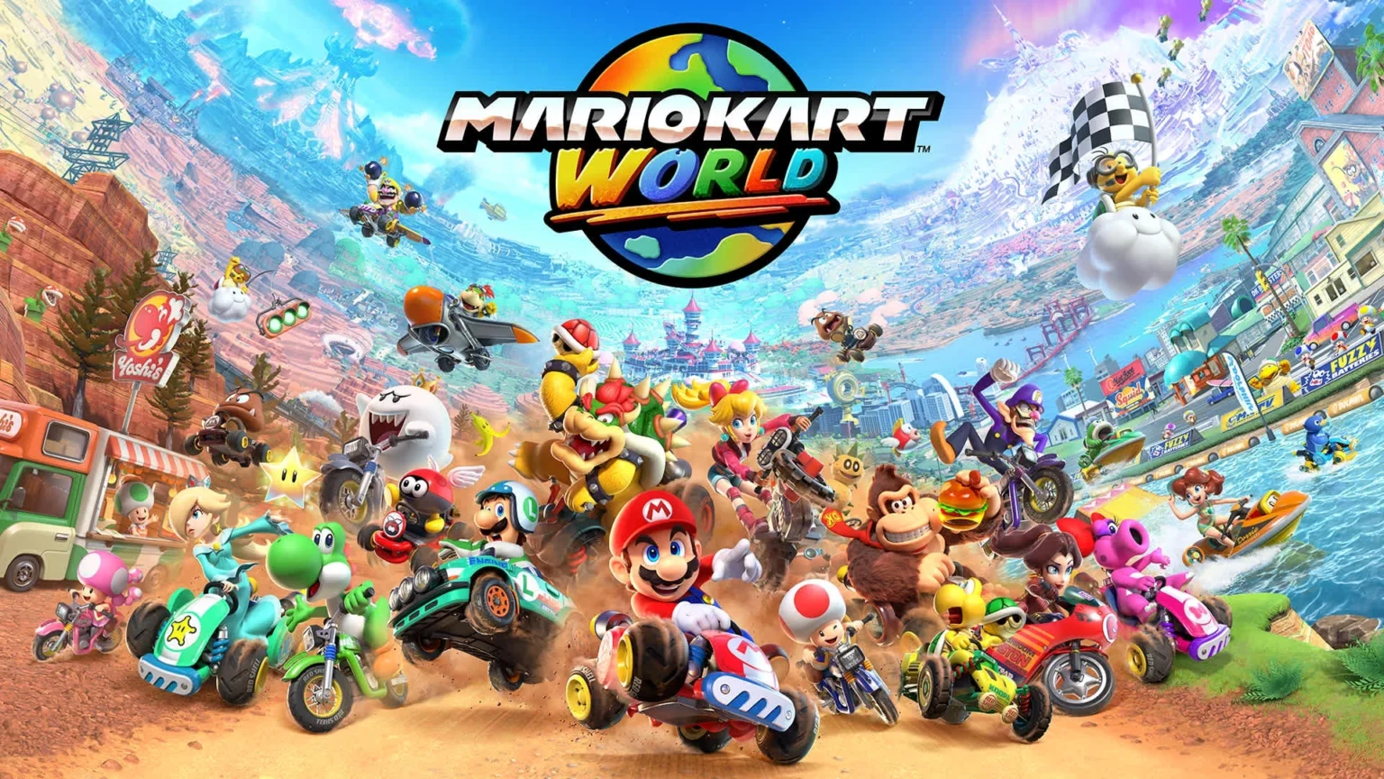 Team Racing Rolls into Mario Kart World’s Knockout Tour