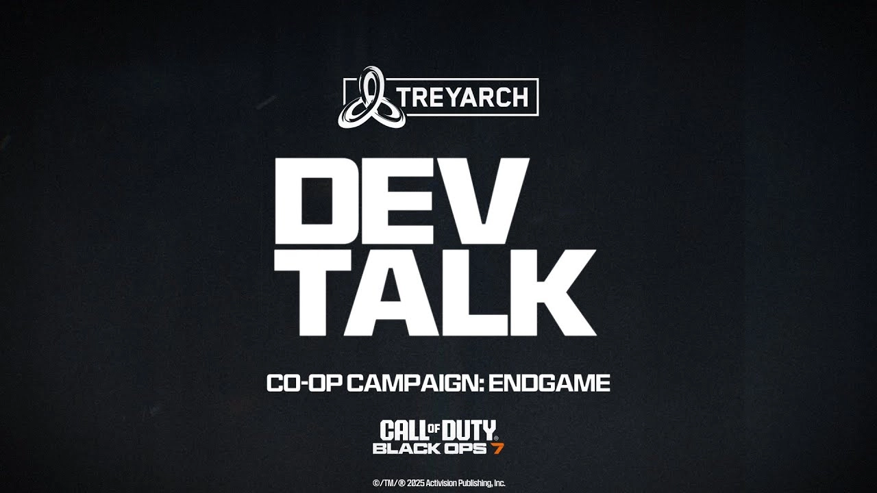 Dev Talk on Co-Op Campaign Endgame for Call of Duty: Black Ops 7, exploring replayable challenges post-missions.