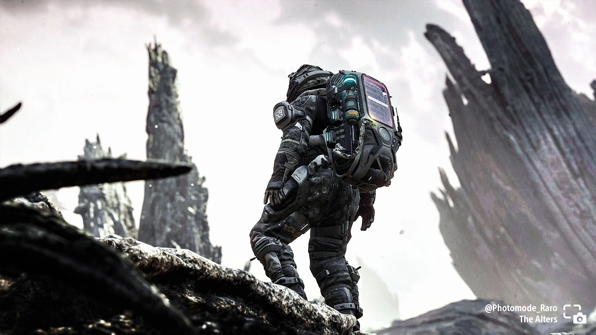 Astronaut exploring a rugged alien landscape in The Alters, showcasing the beauty of gaming photography in 2025. #PSshare ...