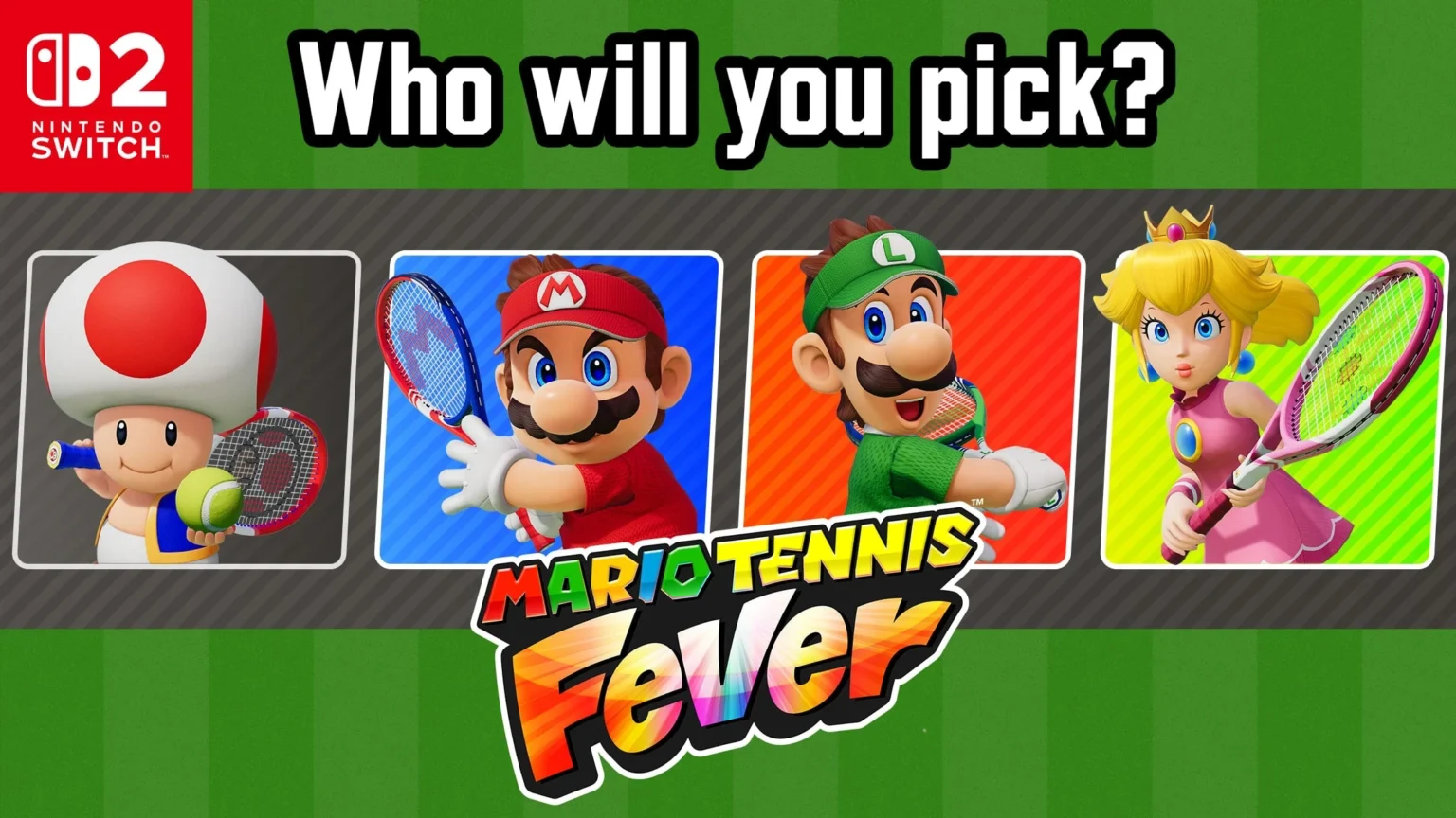 38 Characters Confirmed for Mario Tennis Fever at Launch